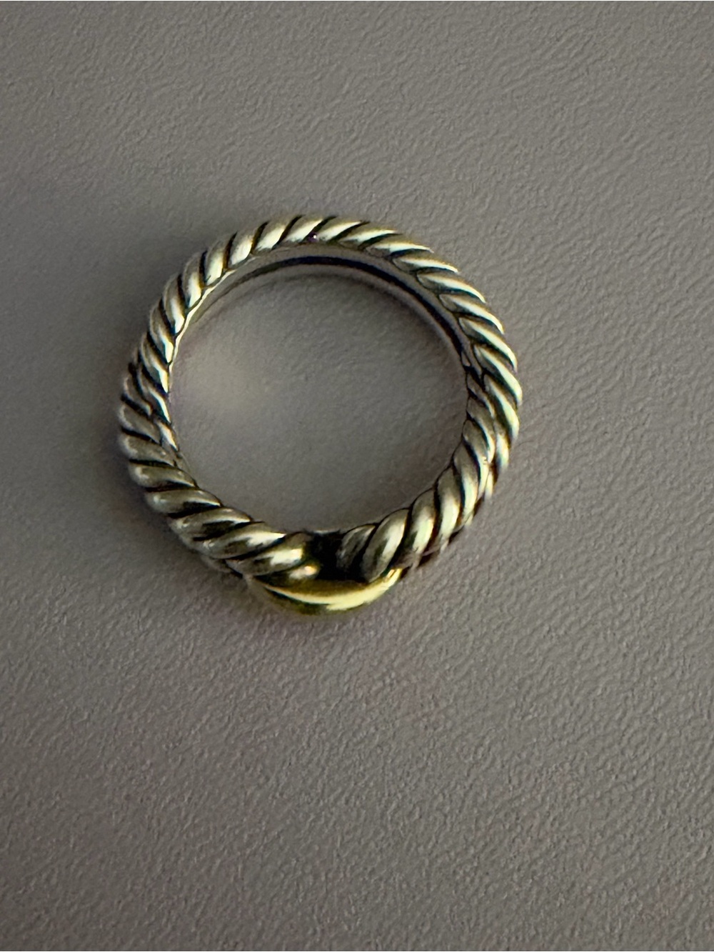 David Yurman Cable Two-Tone Ring - Picture 7 of 9